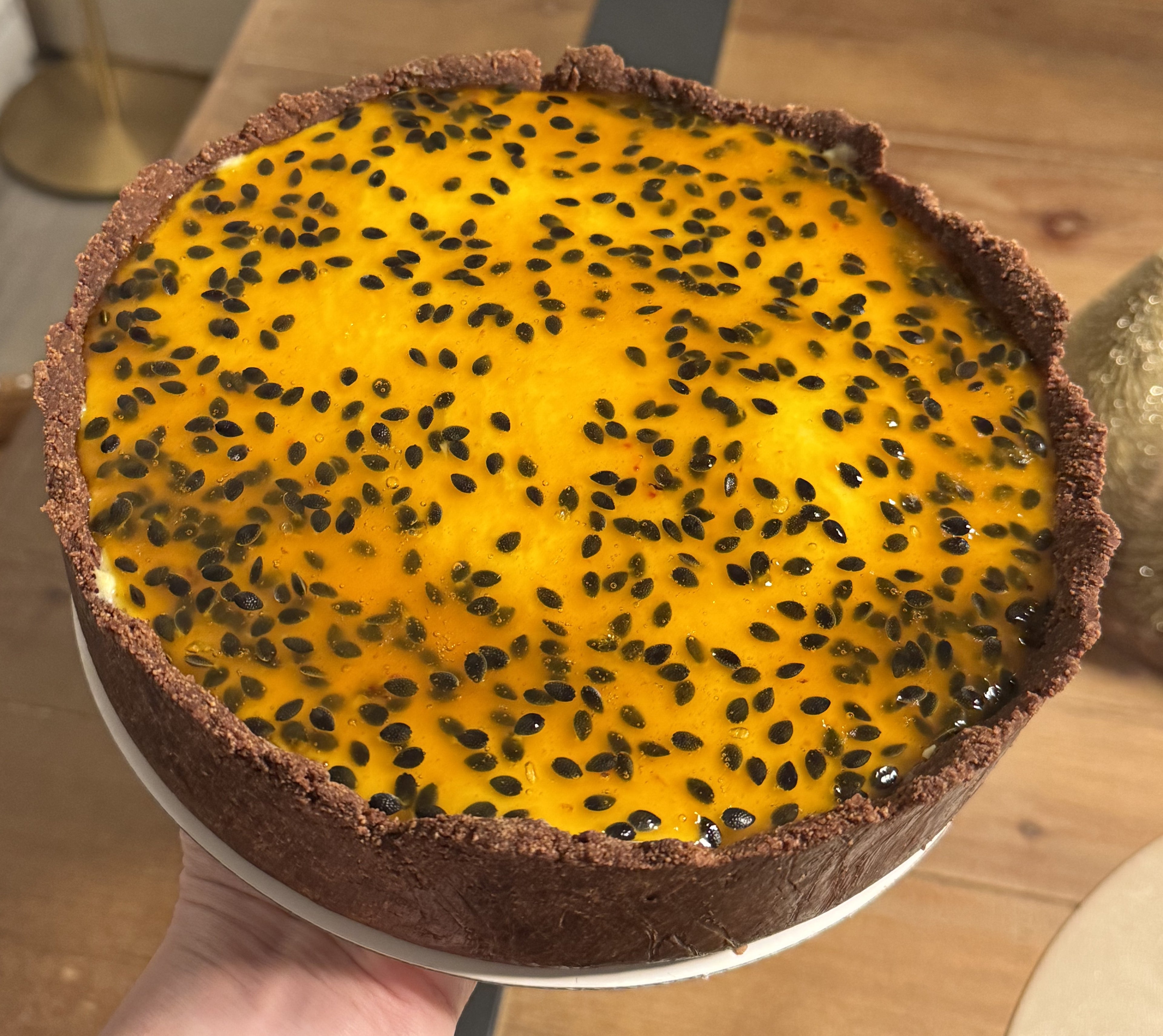 Passion Fruit Mousse Cake