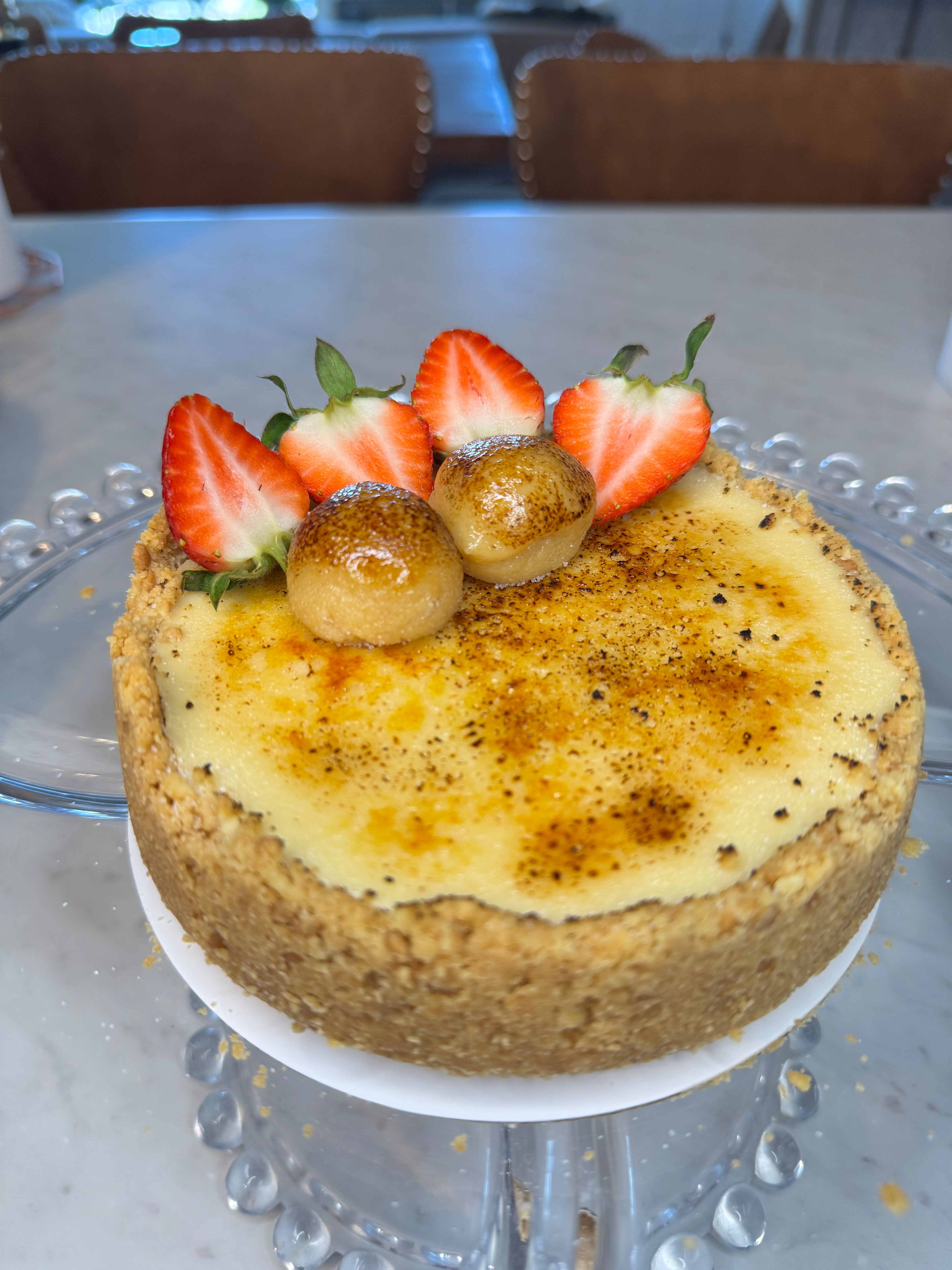 Crème Brûlée cheesecake