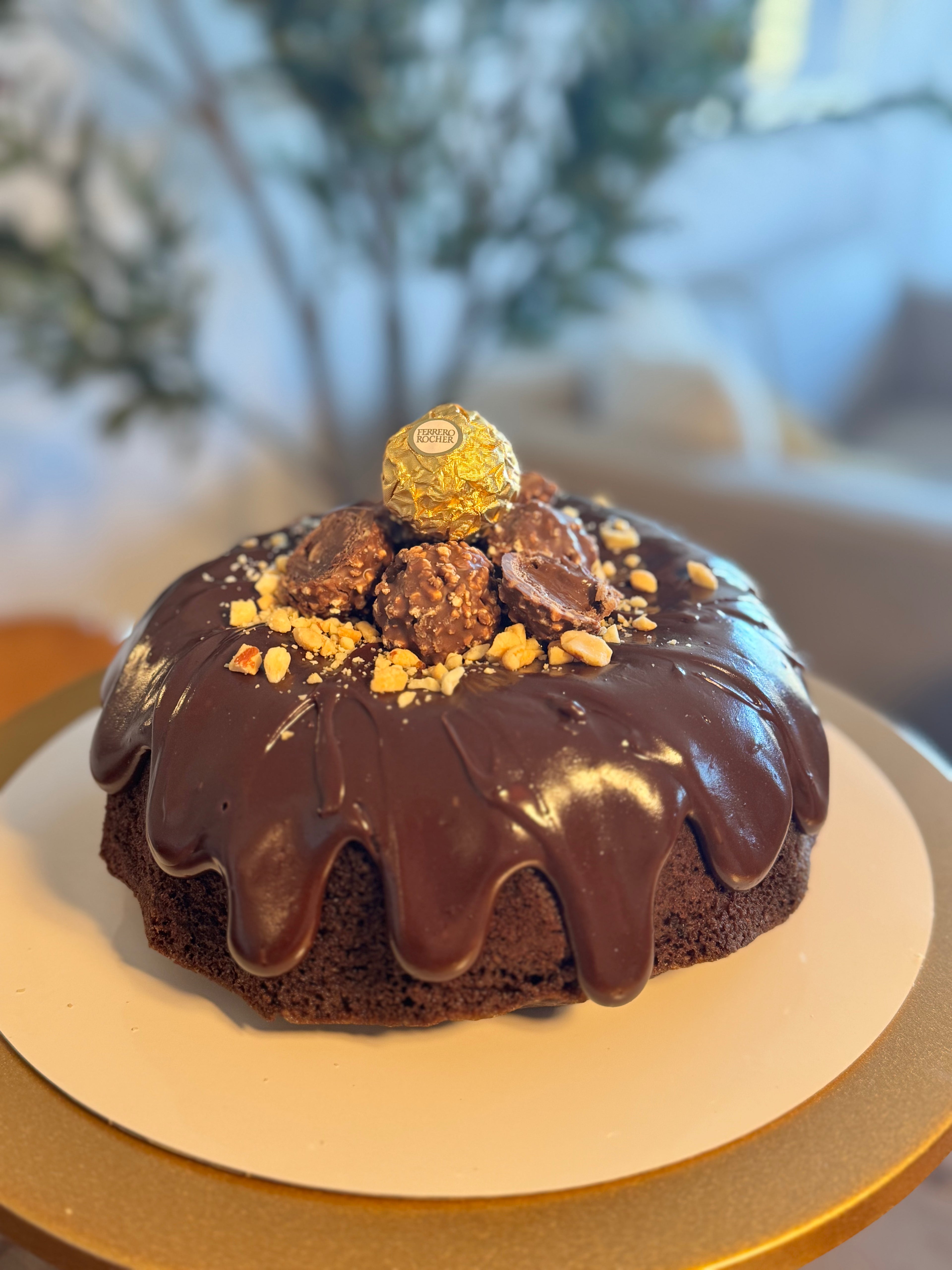Ferrero Rocher Volcano Cake