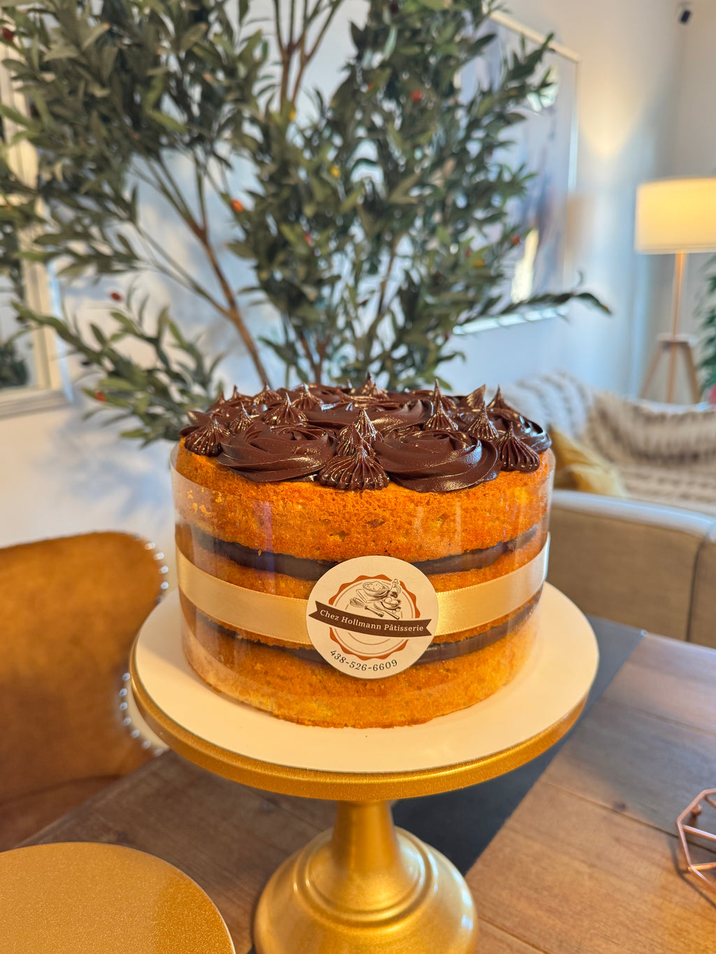 Carrot Cake with 70% Dark Chocolate