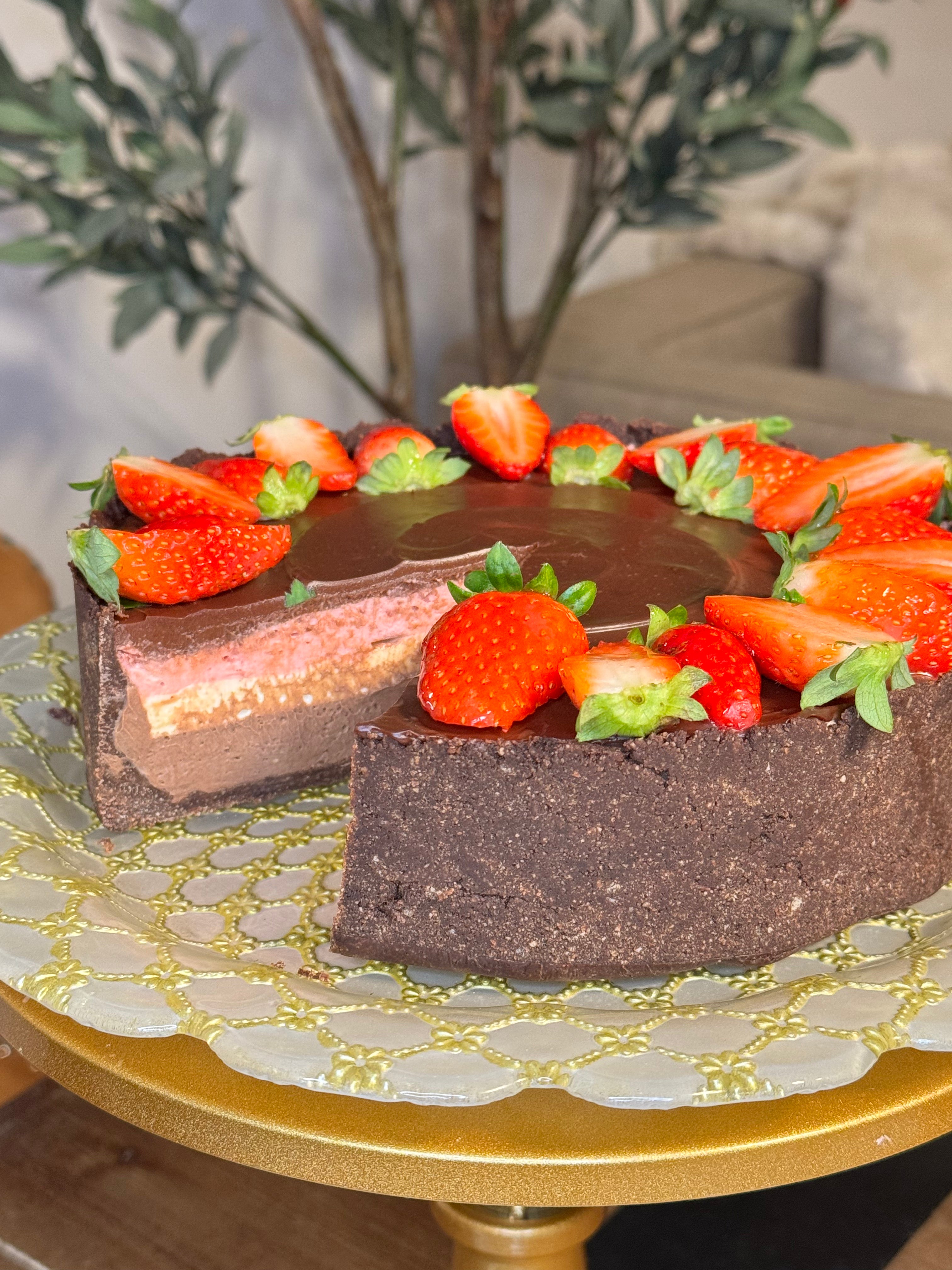Neapolitan Mousse Cake