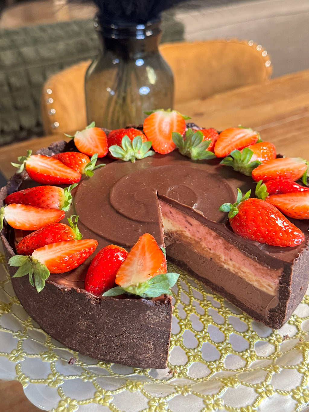 Neapolitan Mousse Cake